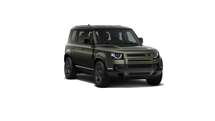 2025 Nowy Land Rover Defender 110 Woolstone Green P425 Petrol V8 X-Dynamic SE